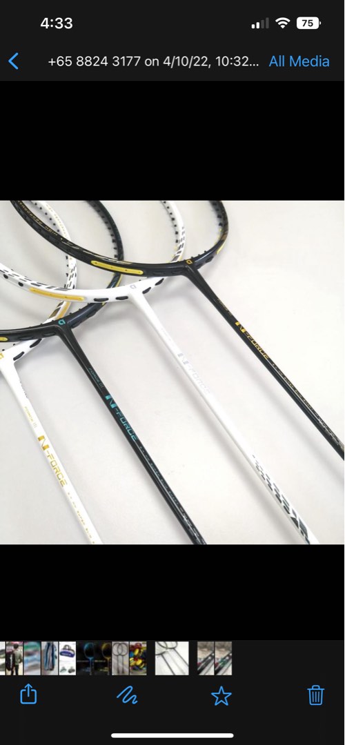 Nforce Racket Apacs n force 111, Sports Equipment, Sports & Games, Racket & Ball ...