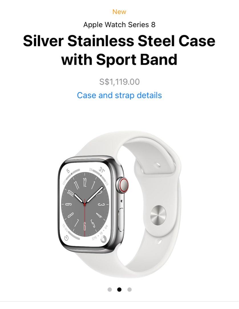 Apple Watch Series 8 45mm Staninless Steel Case Cellular with