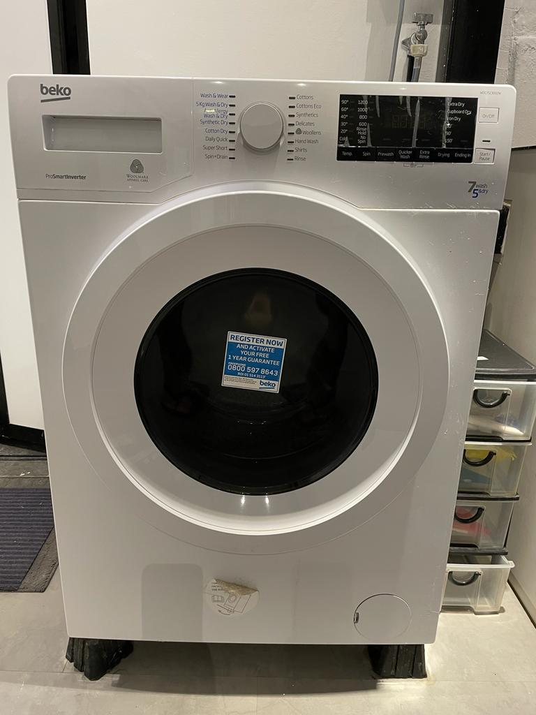 BEKO Washer 7KG/dryer 5KG, TV & Home Appliances, Washing Machines and