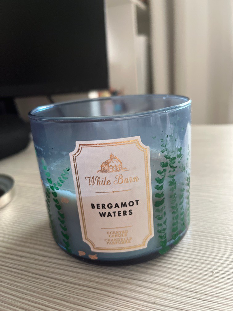 Bergamot Waters Bath & Body Works Candle, Furniture & Home Living, Home