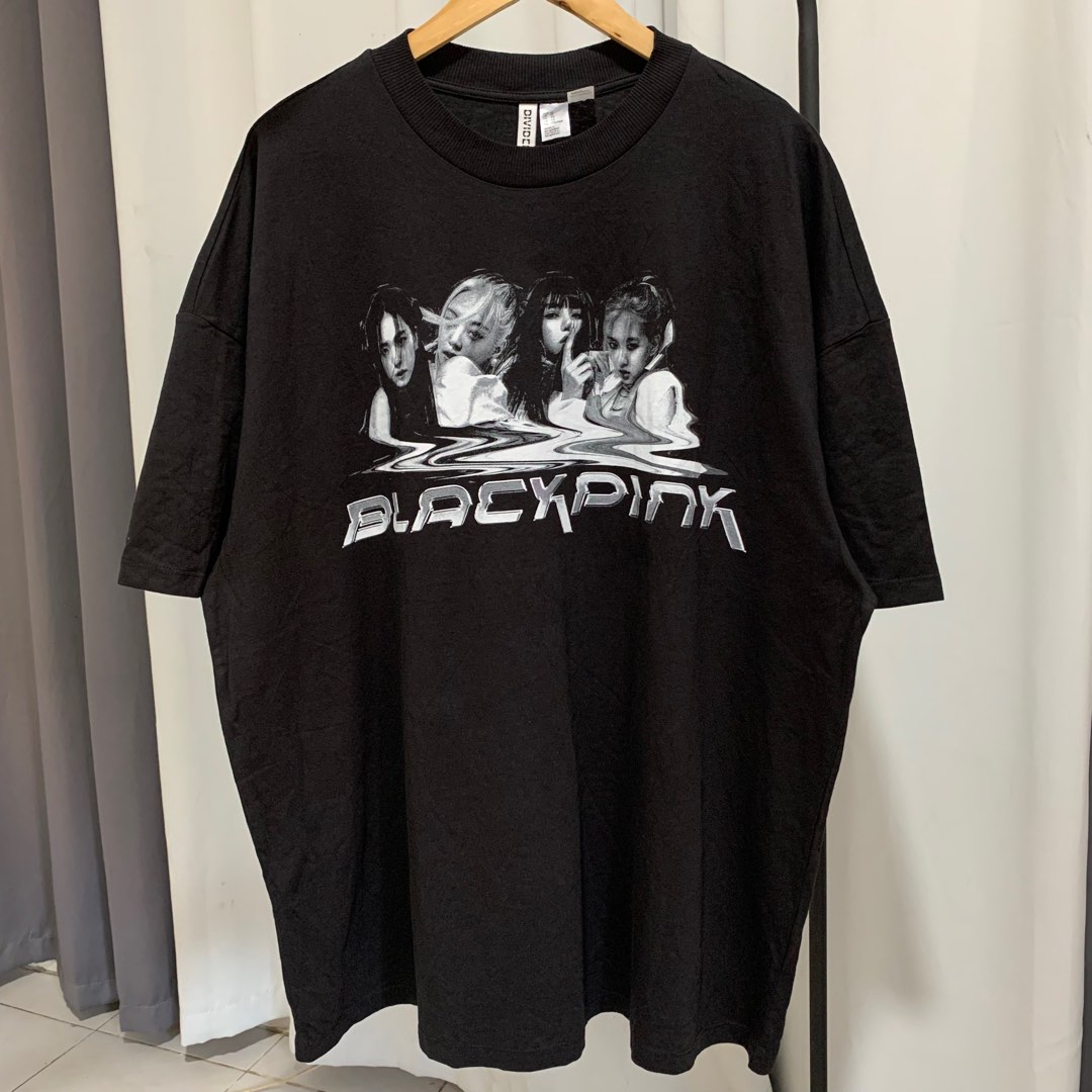Blackpink H&M Oversized Shirt (Black), Women's Fashion, Tops, Shirts on