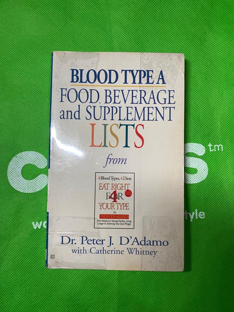 BLOOD TYPE A | FOOD BEVERAGE AND SUPPLEMENT LISTS (Category: Health Food, Drinks & Tonics) located in Manila. Submitted by etcetera.mnl (Listing ID 1192293796, Image 1). Description: .