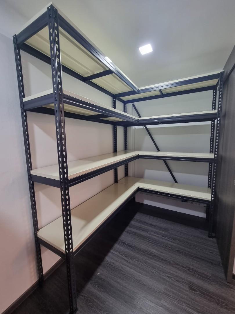 Boltless storage metal rack , shelving rack, Furniture & Home Living ...