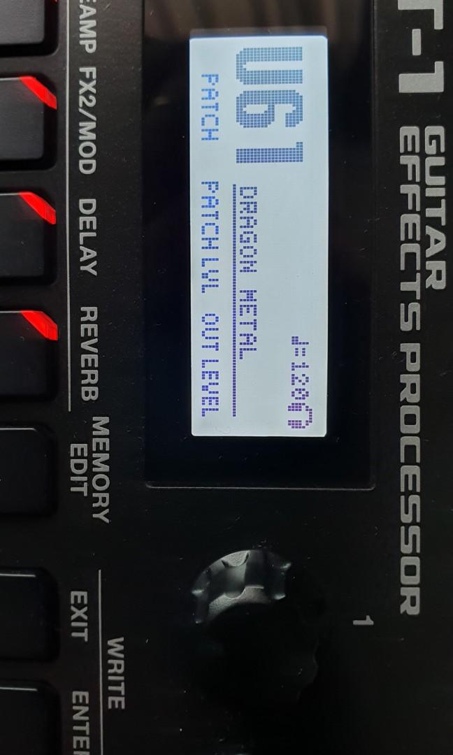 Boss GT1 Guitar Multi Effects Pedal, Hobbies & Toys, Music & Media