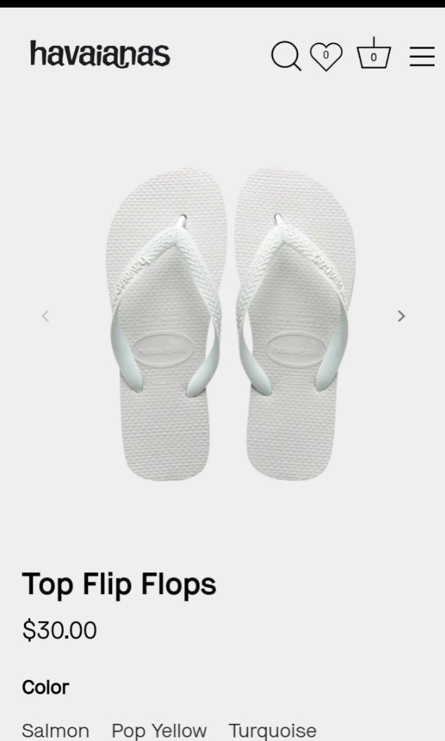 Brand New White Havaianas Women s Fashion Footwear Flipflops
