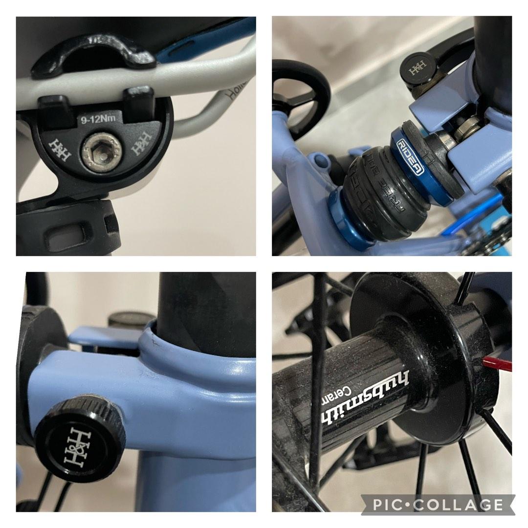 Brompton (Category: Bicycles) located in Singapore. Submitted by datinrae (Listing ID 1192427276, Image 3). Description: Negotiable. Bought in early 2021 . (Without the bag) Hardly use See picture parts change. Wheels set Plume Wheel Set with Schwalbe Racer Tyre. 3 speed shifter Hubsmith ceramic Compact padels Ridea gear H&H seat post Brompton seat H&H Clamp Joseph Kuosac Clamps Ergon Grip Precision Component Handle Bar Ridea bag holder All parts