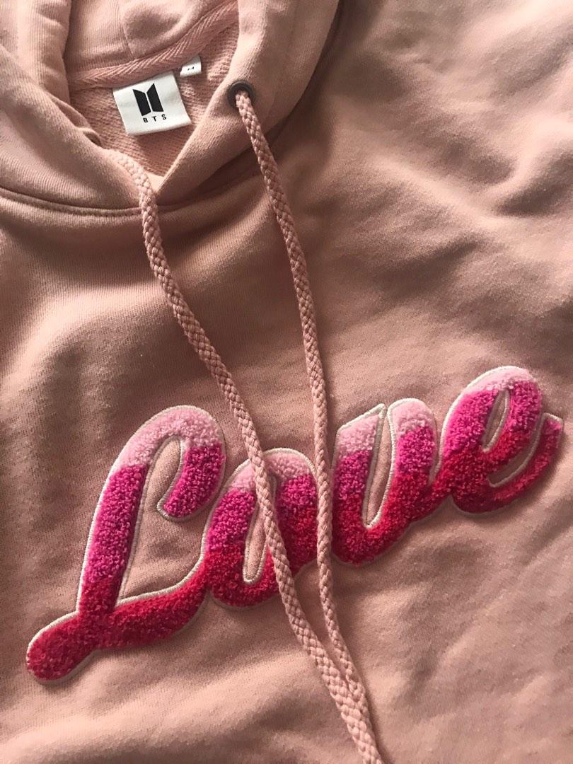 BTS Boy With Luv hoodie (Category: Coats, Jackets and Outerwear) located in Quezon City. Submitted by teanuuuuuh (Listing ID 1192392803, Image 1). Description: Used twice Nakahanger lang sa cabinet Too big din sakin Issue: May maliit na butas sa likod pero natatakpan naman ng hoodie. Hindi sya ganun ka visidble. Dahil ata sa pagkalaba sa washing machine. .
