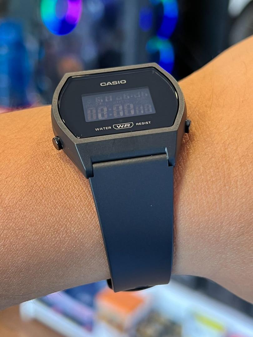 CASIO Digital Black Resin Band Unisex Watch Black Dial LW2041B, Women