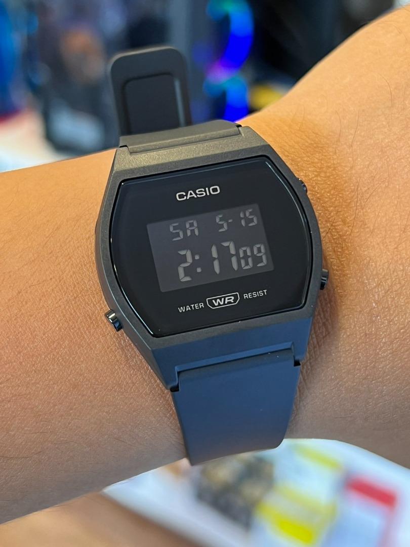 CASIO Digital Black Resin Band Unisex Watch Black Dial LW2041B, Women