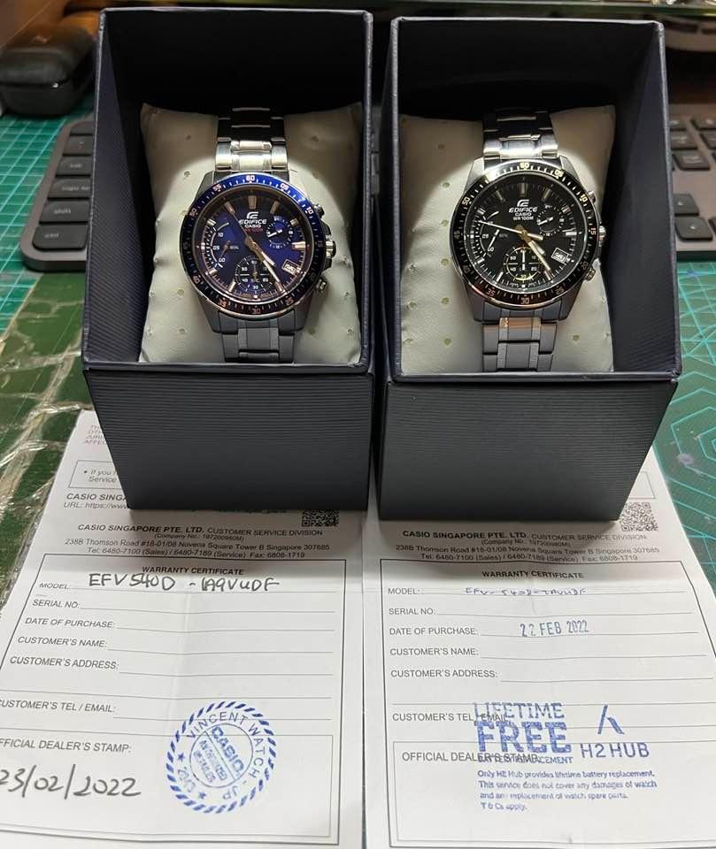 Casio Edifice EFV 540D 2AV EFV 540D 1A9V