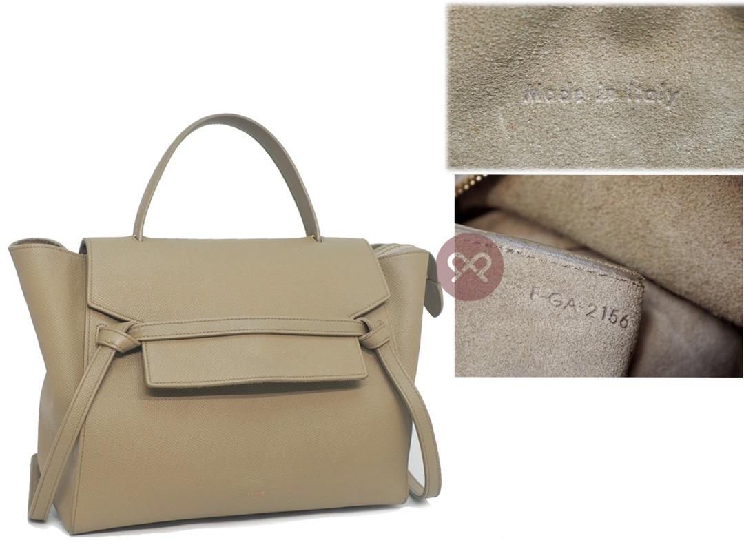 Celine Beige Mini Belt bag in Grained Calfskin 28 38cm Luxury