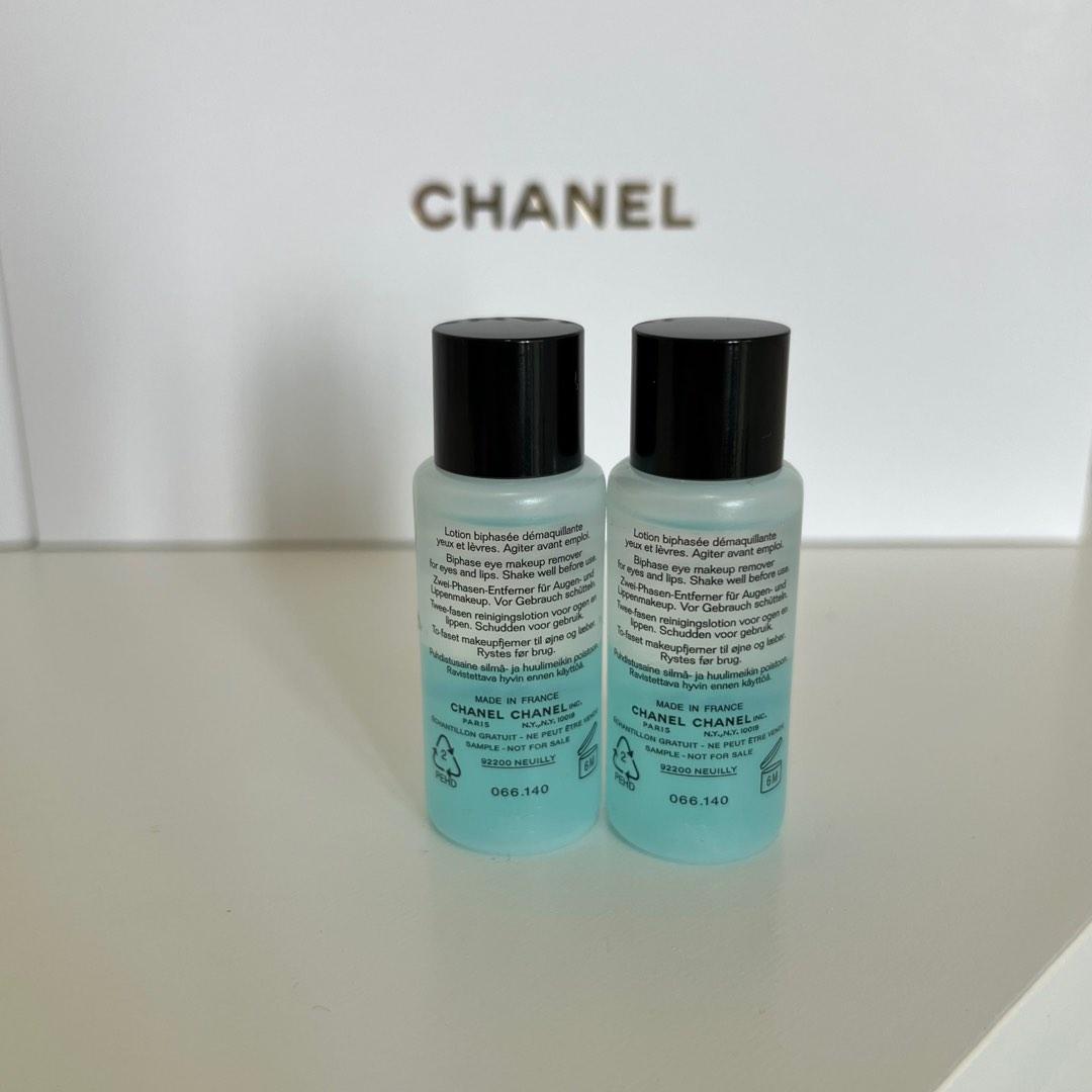 Chanel 10ml Eye Makeup Remover 雙效眼部卸妝液DÉMAQUILLANT YEUX INTENSE  性質溫和的雙層眼部卸妝液, 美容＆個人護理, 健康及美容- 眼部護理-