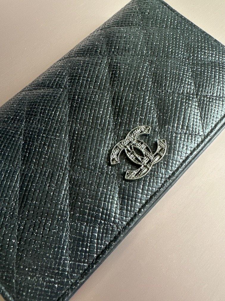 Chanel Orange Leather Long Wallet