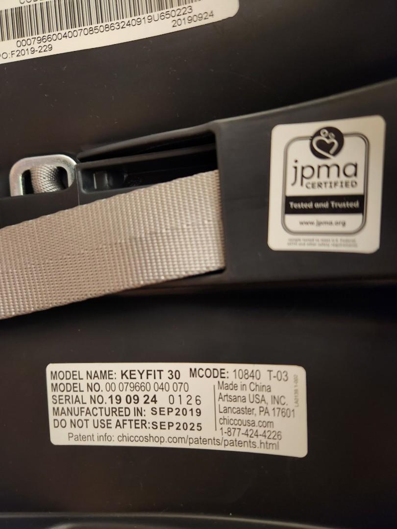 Chicco keyfit 30 expiration new arrivals