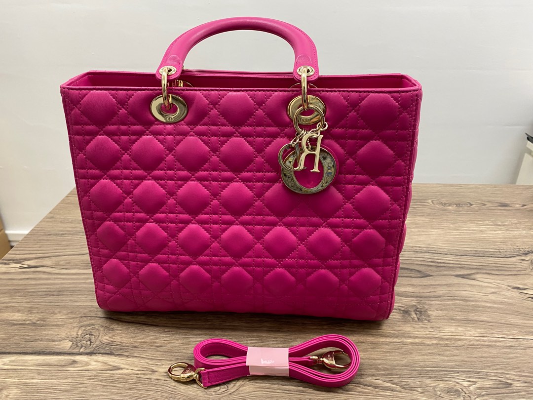 Christian Dior Lady Bag Pink, Women's Fashion, Bags & Wallets, Shoulder