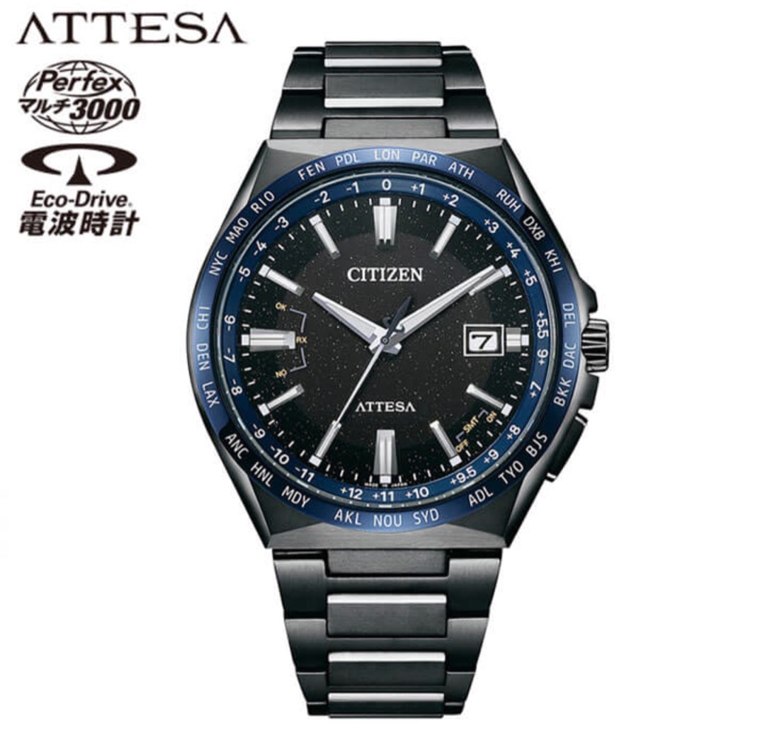 Citizen ATTESA 35週年紀念限定藍宇宙系列手錶ACT line Blue 