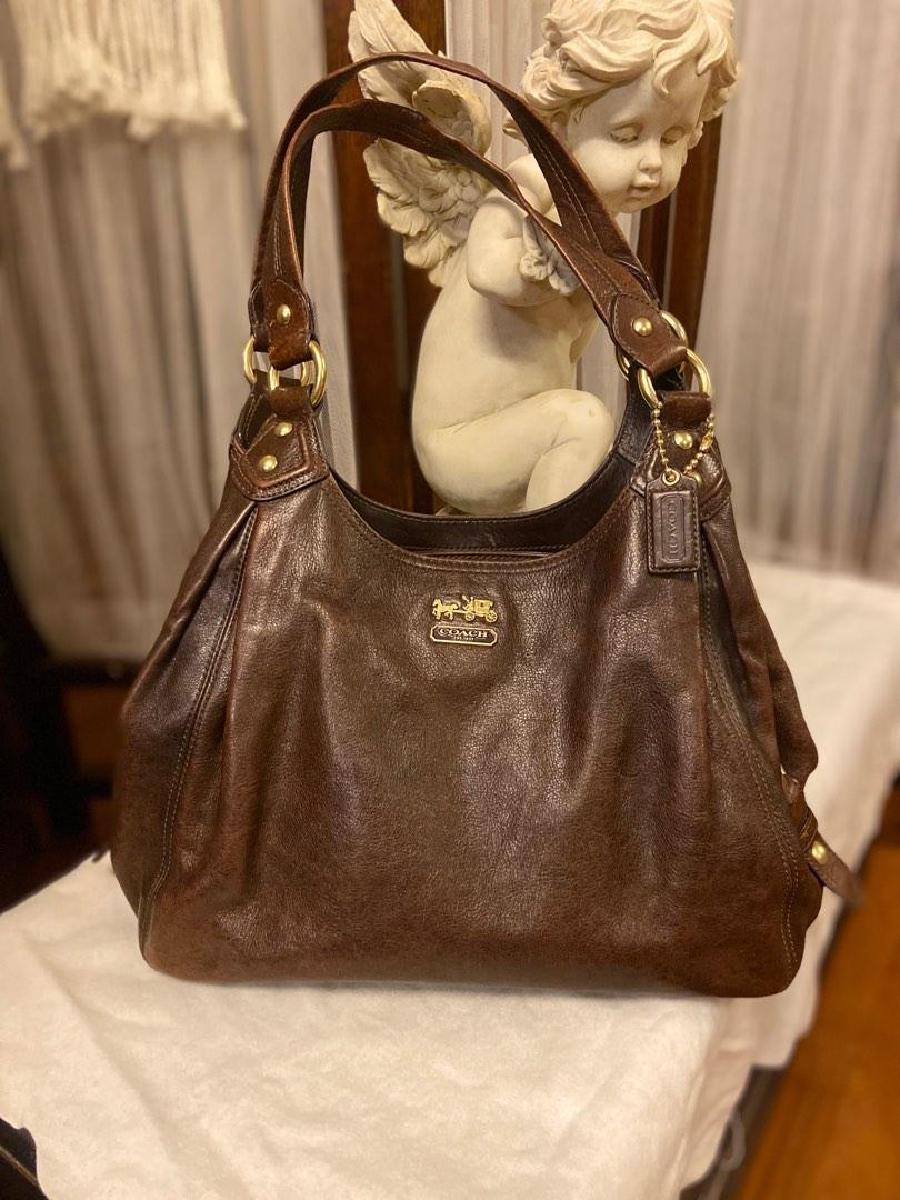 Real leather coach hobo bag online