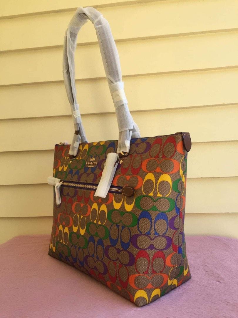 Coach multicolor tote discount bag