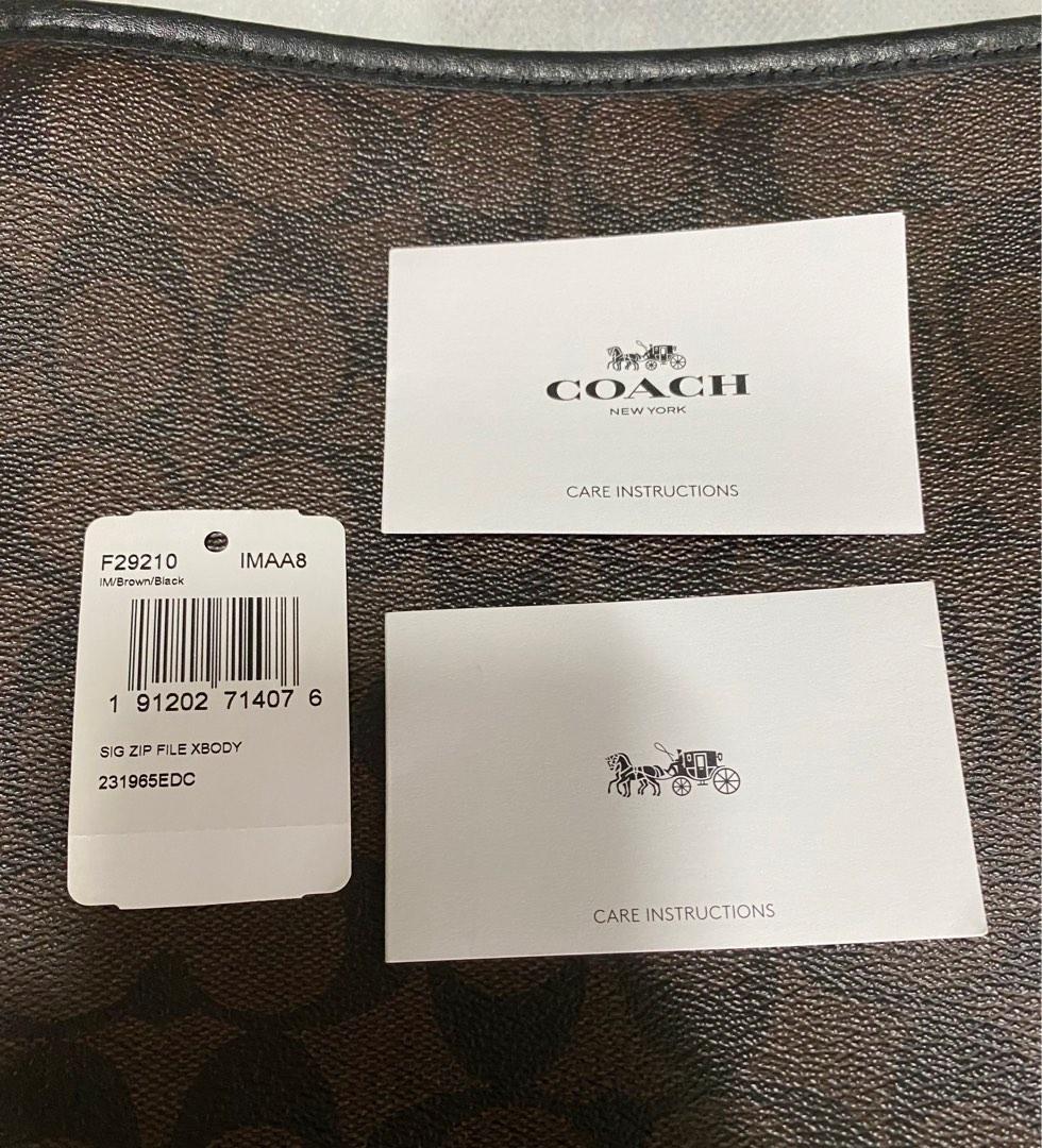 Coach sig zip file xbody hot sale