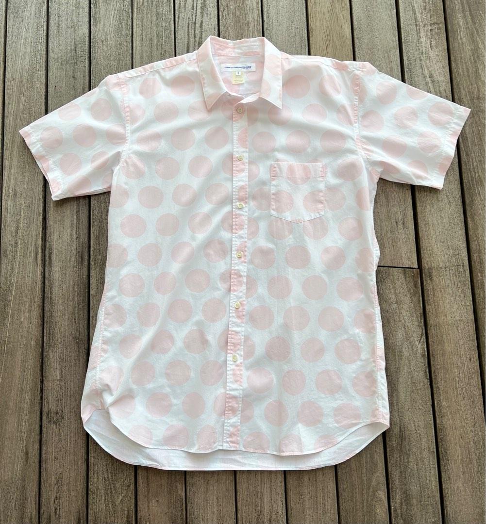 Comme des garcons polka dot short sleeve top