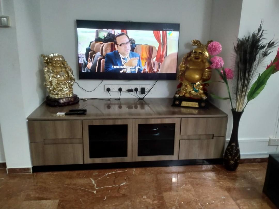 Custom make TV console Carpentry Works at Own (TAKE A LOOK AT