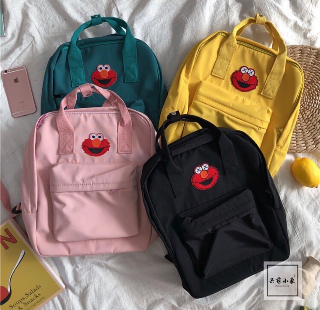 Elmo Rucksack black elmo backpack, Women's Fashion, Bags & Wallets, Backpacks on ...