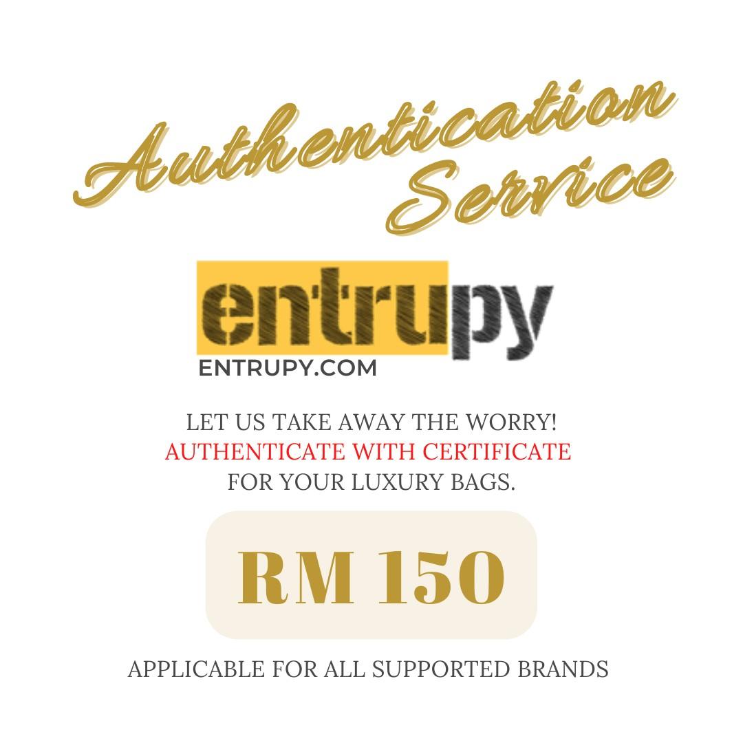 entrupy authentication certificate