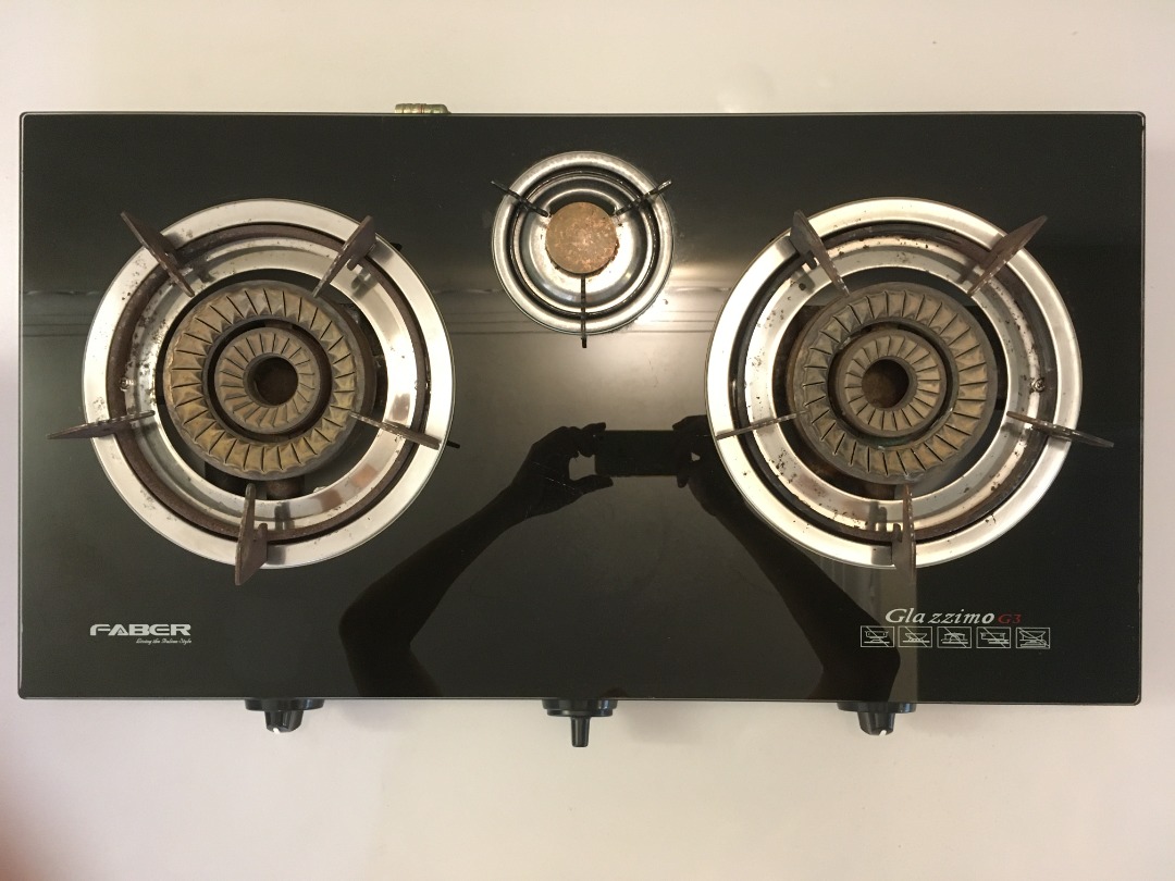 FABER Gas Stove / Glass Cooker / Hob / 3 Burner, TV & Home Appliances