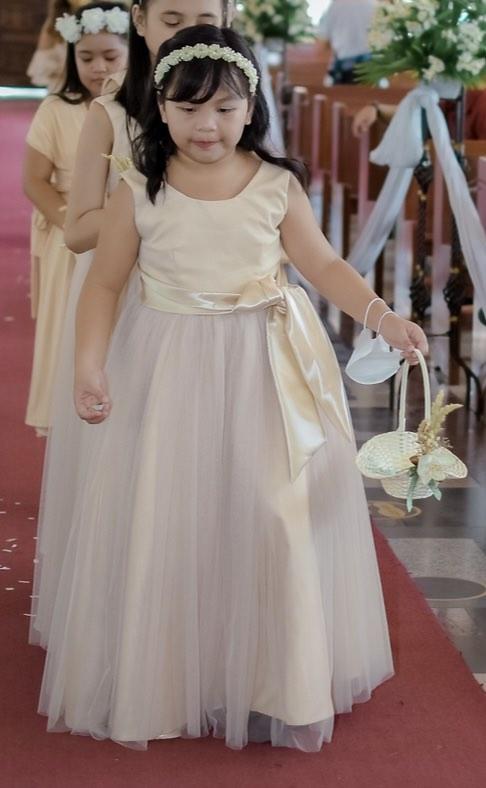 Nude flower girl dress 2025