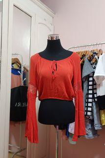 FOREVER21 ORANGE LONG SLEEVES