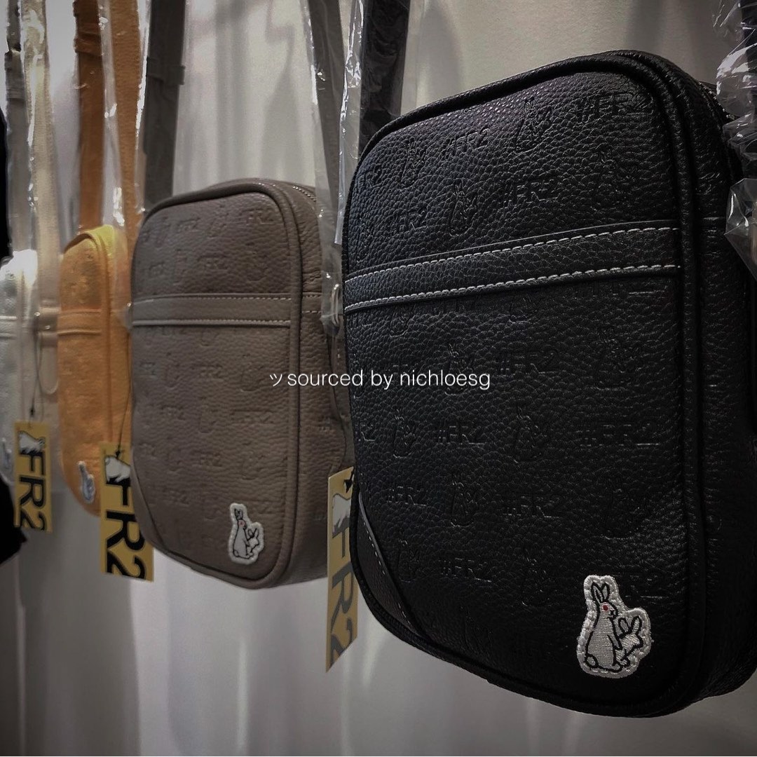 FR2 LOGO ICON EMBOSS SHOULDER BAG, Men's Fashion, Bags, Sling Bags