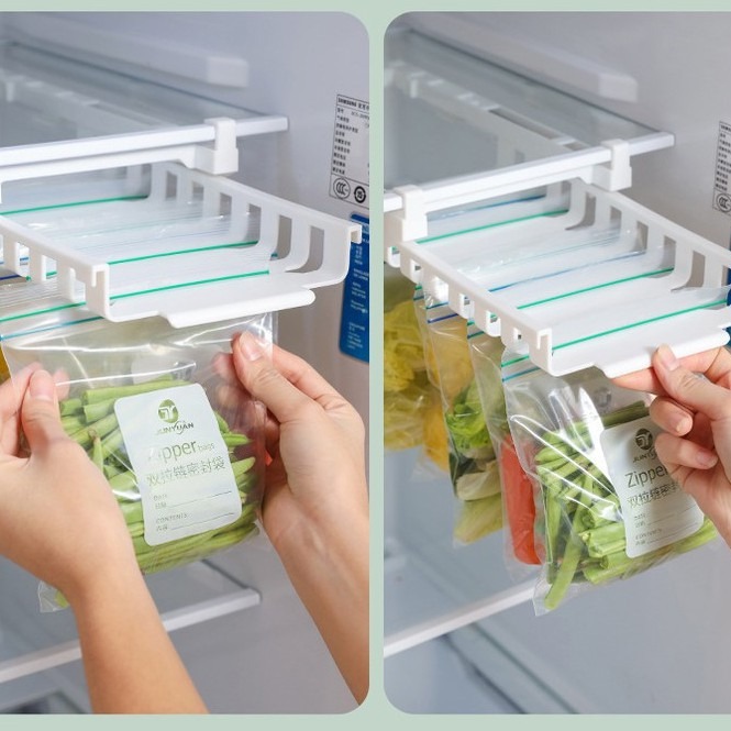 HNNJCK Set Of 4 Kitchen Storage Box Organiser With 16 Compartments, Fridge Organiser Drawers