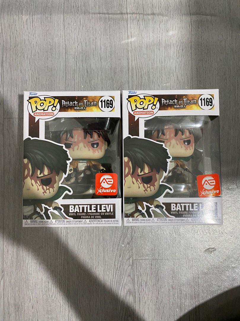 Funko Pop Attack on Titan Battle Levi (AE Exclusive), Hobbies & Toys,  Collectibles & Memorabilia, Vintage Collectibles on Carousell