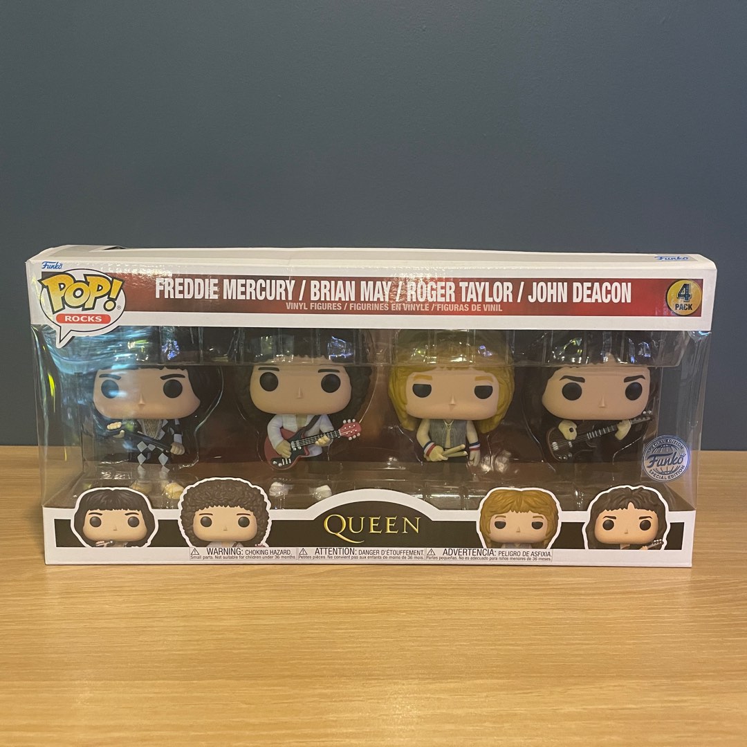 Funko Pop Queen - 4 Pack, Hobbies & Toys, Toys & Games on Carousell