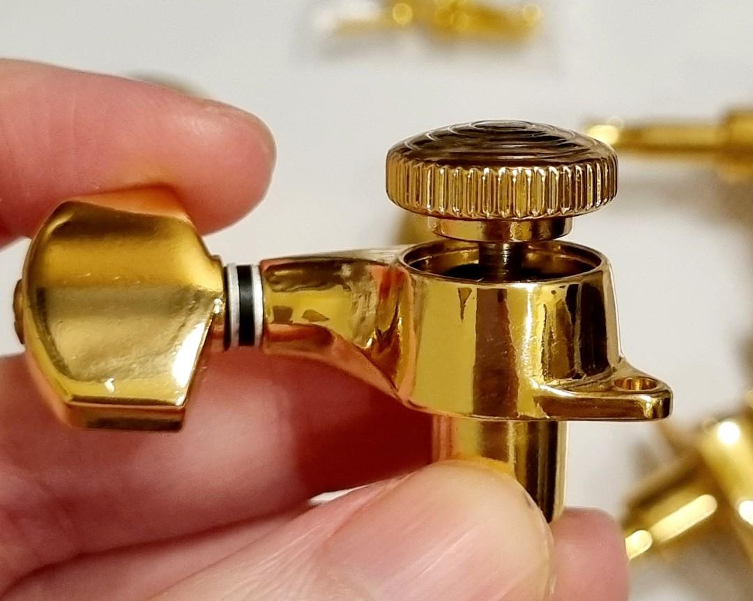 Gotoh FactoryGold Locking tuners machine heads NEW left inline