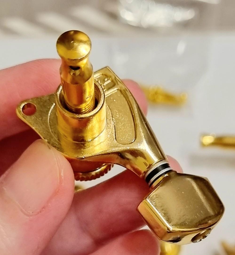 Gotoh FactoryGold Locking tuners machine heads NEW left inline
