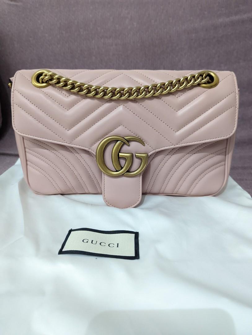 Gucci Marmont Small sweet sakura pink), Luxury, Bags & Wallets on Carousell