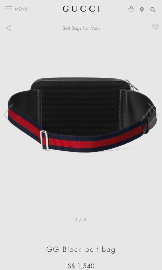 Mens gucci deals waist bag