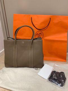 Hermes Garden File 28 bag, 名牌, 手袋及銀包- Carousell