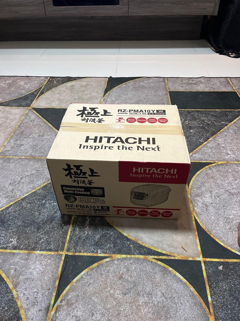 Hitachi convection rice cooker RZ pmA10Y W, TV & Home Appliances