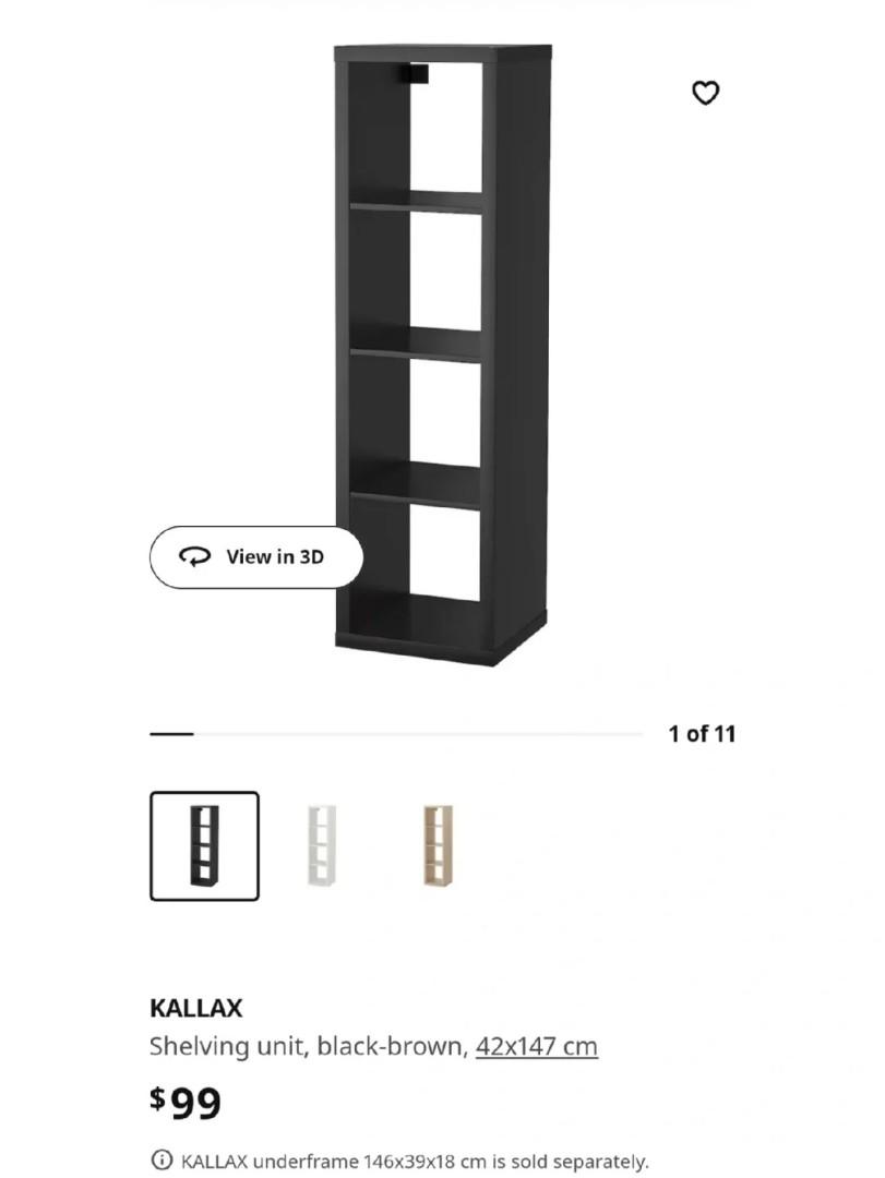IKEA KALLAX shelving unit, excellent condition, Furniture & Home Living