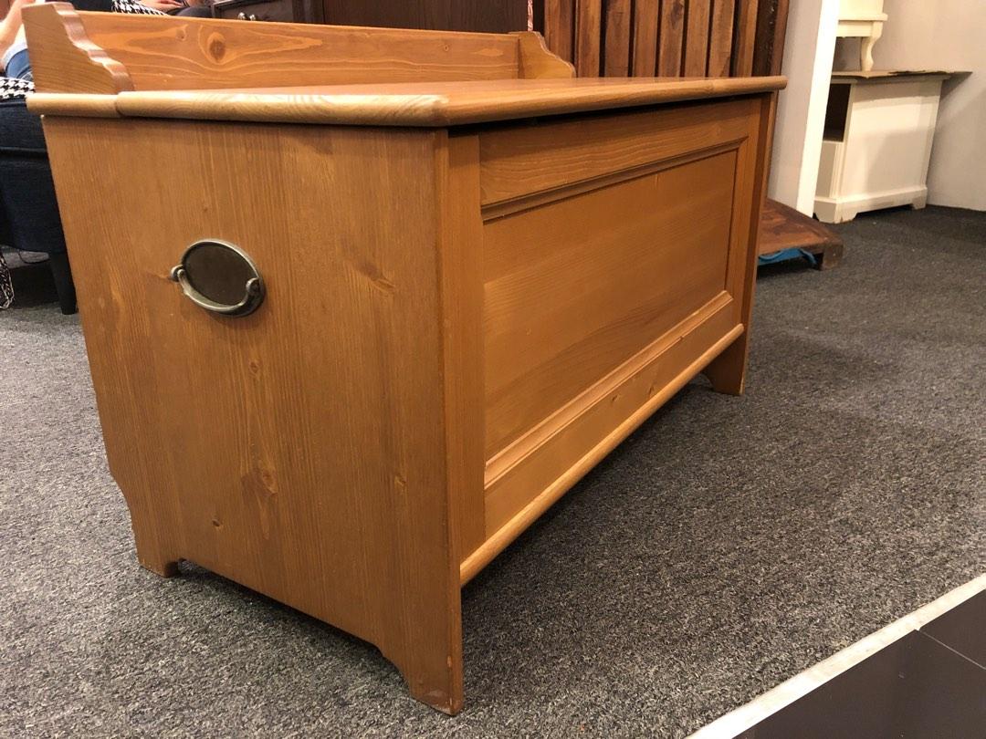 Ikea LEKSVIK truhe storage bench, Furniture & Home Living, Furniture