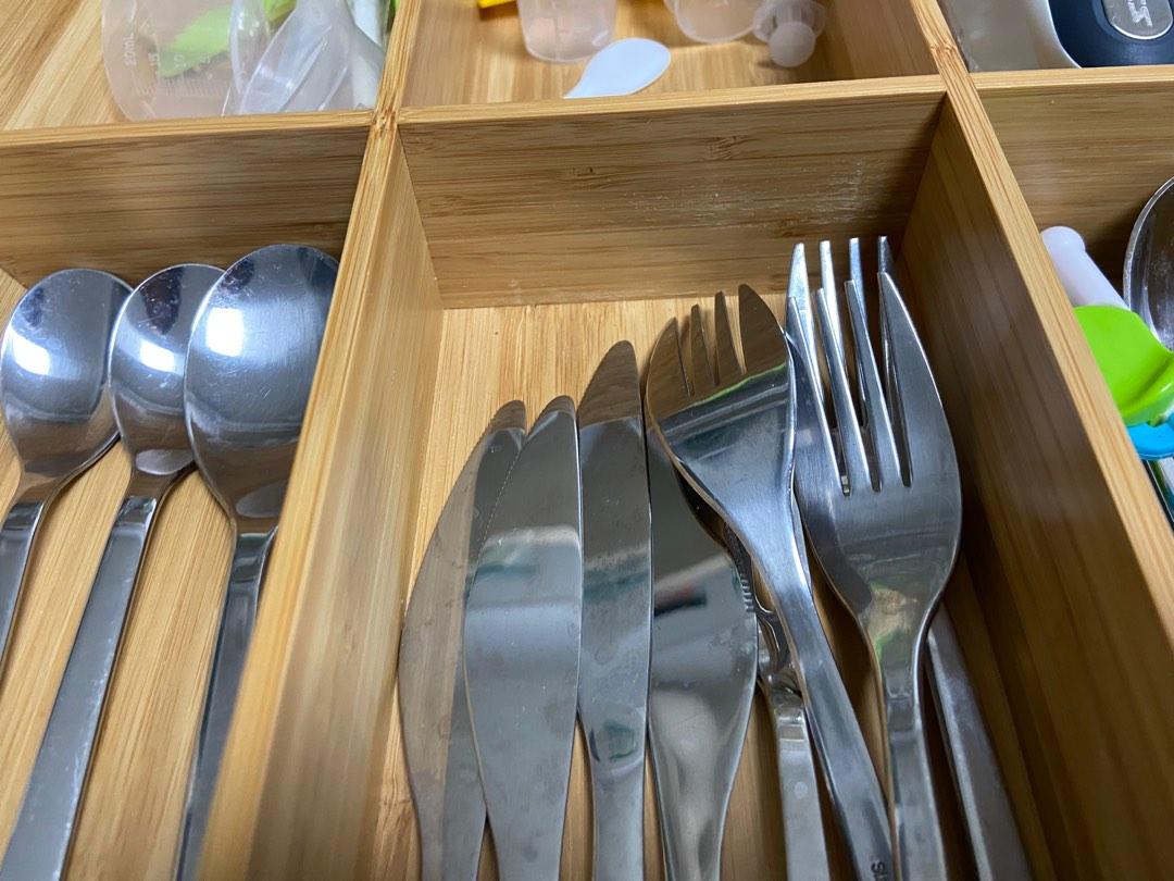IKEA Variera Bamboo Cutlery Tray, Furniture & Home Living, Kitchenware