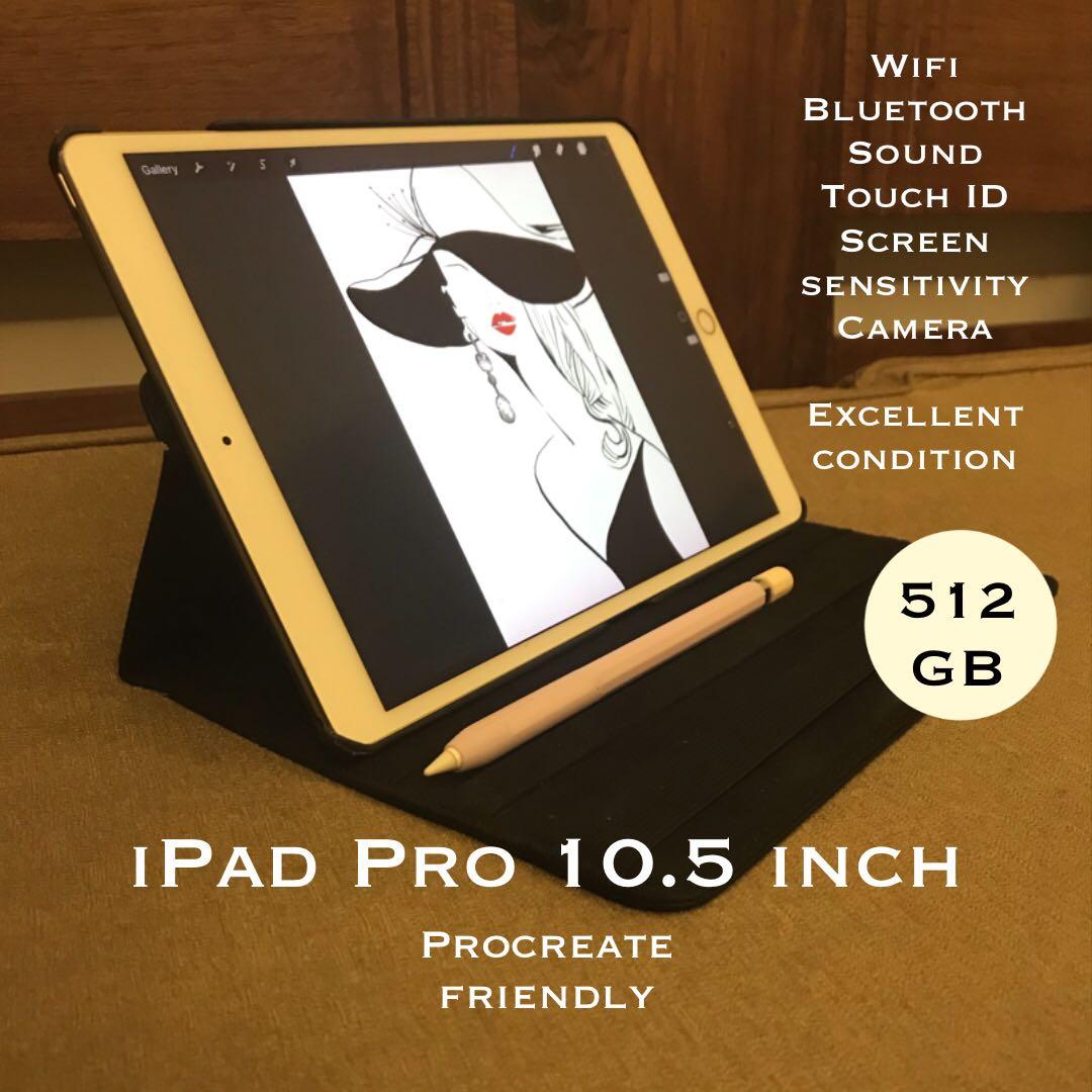 iPad Pro 10.5 Wi-Fi 512 + キーボード + Pencil - タブレット