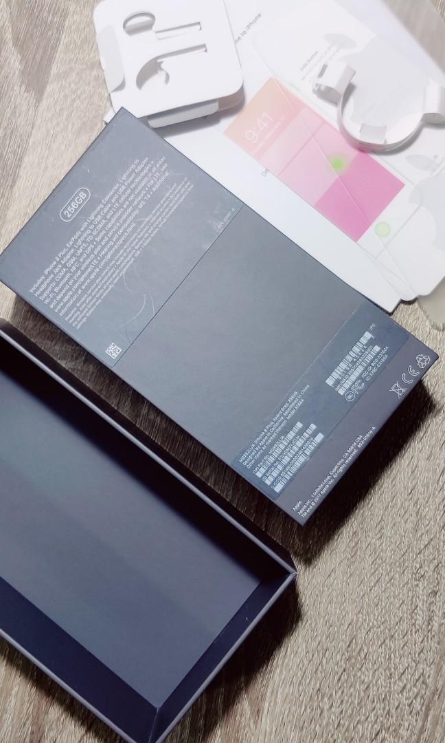 Orig Box for Iphone 8+ (Category: Others) located in Makati City. Submitted by franco31 (Listing ID 1192339541, Image 2). Description: Empty box complete with manual, stickers.