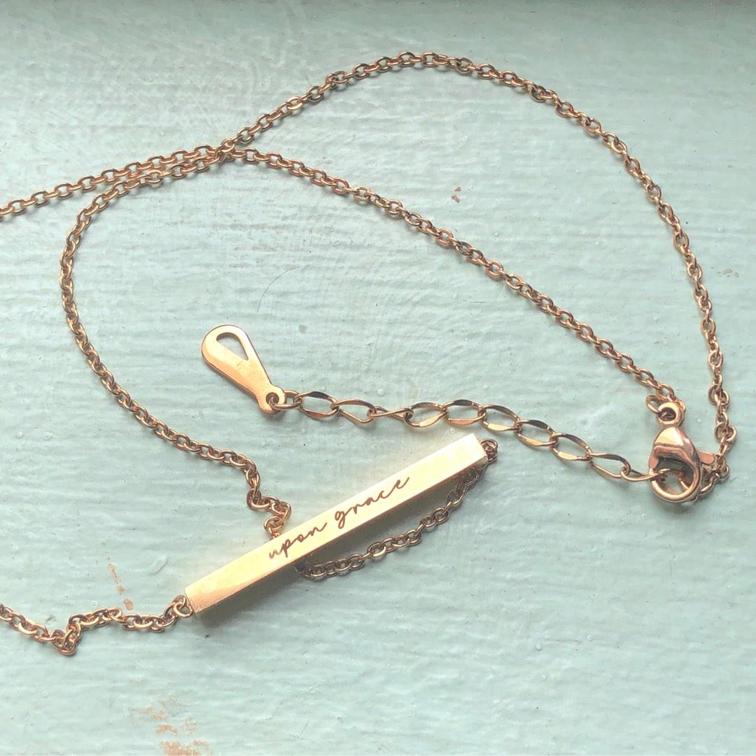 Christian bar hotsell necklace