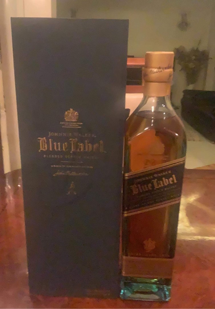 Johnnie Walker Blue Label, Food & Drinks, Beverages on Carousell