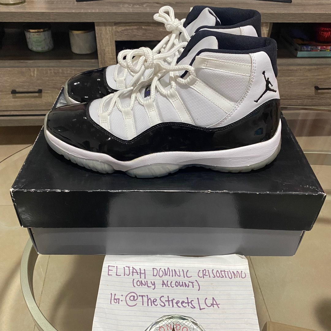 Jordan 11 High Concord Men s Fashion Footwear Sneakers on
