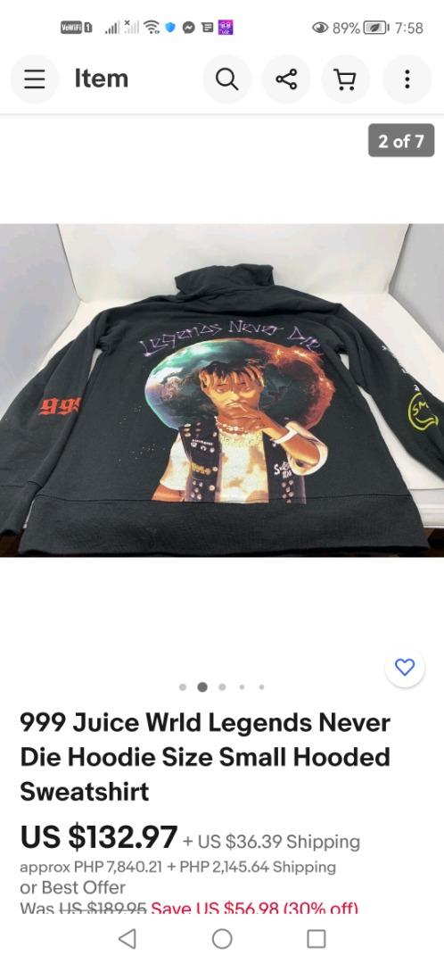 Legends never 2025 die 999 hoodie