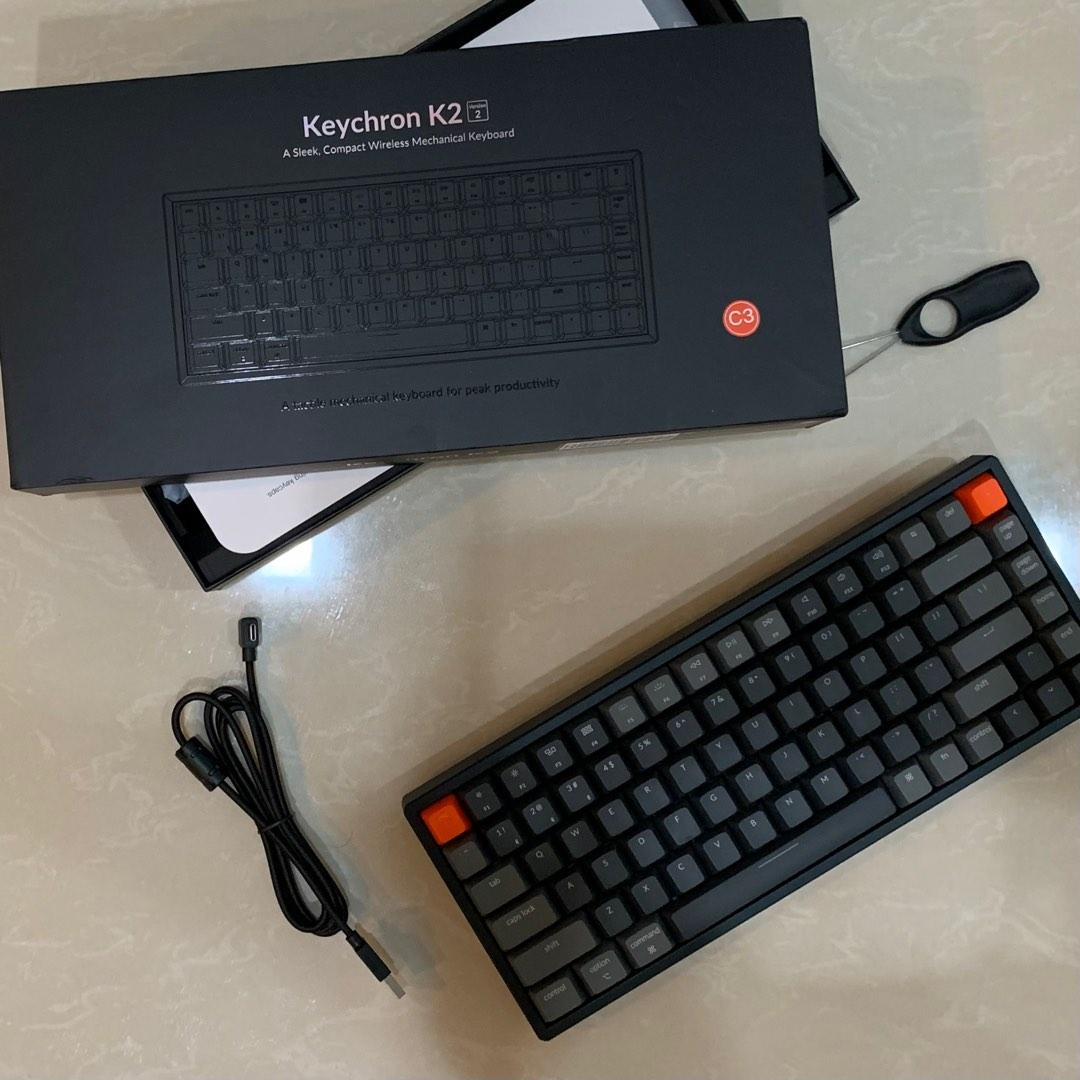 Keychrone K2 V2 RGB Aluminium Brown Switch, Computers & Tech, Parts ...